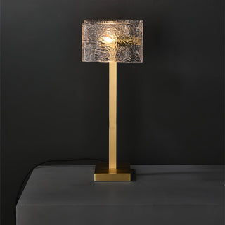 Blyn Lampe de Table Laiton Verre Artistique de Table