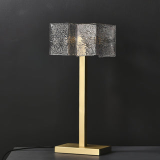 Blyn Lampe de Table Laiton Verre Artistique de Table