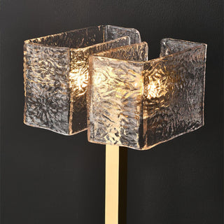 Blyn Lampe de Table Laiton Verre Artistique de Table