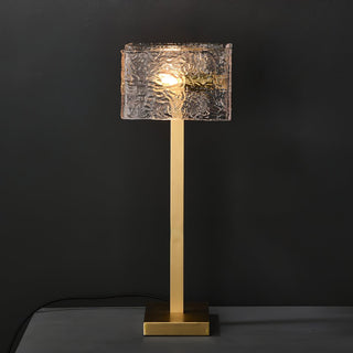 Blyn Lampe de Table Laiton Verre Artistique de Table
