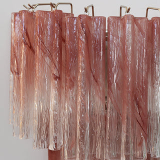 Aurora Luminaire Mural Rose Verre Lames Romantique Aquarelle