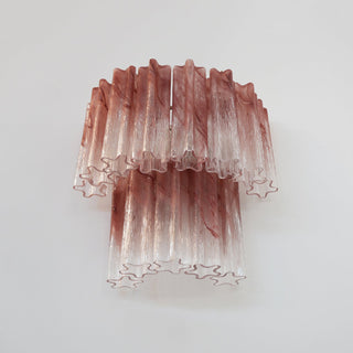 Aurora Luminaire Mural Rose Verre Lames Romantique Aquarelle