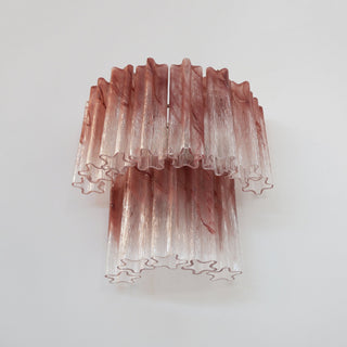 Aurora Luminaire Mural Rose Verre Lames Romantique Aquarelle