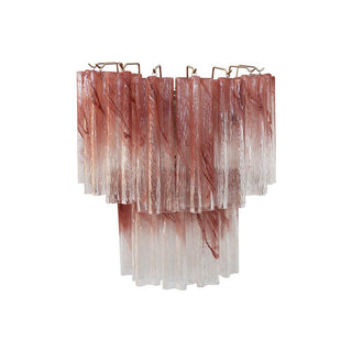 Aurora Luminaire Mural Rose Verre Lames Romantique Aquarelle