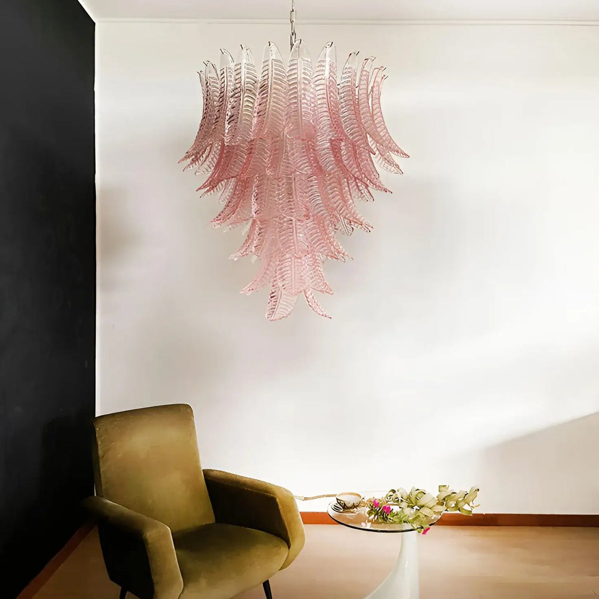 Wilaira Lustre en Verre Cascadant Romantique