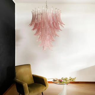 Aurora Lustre en Verre Cascadant Romantique