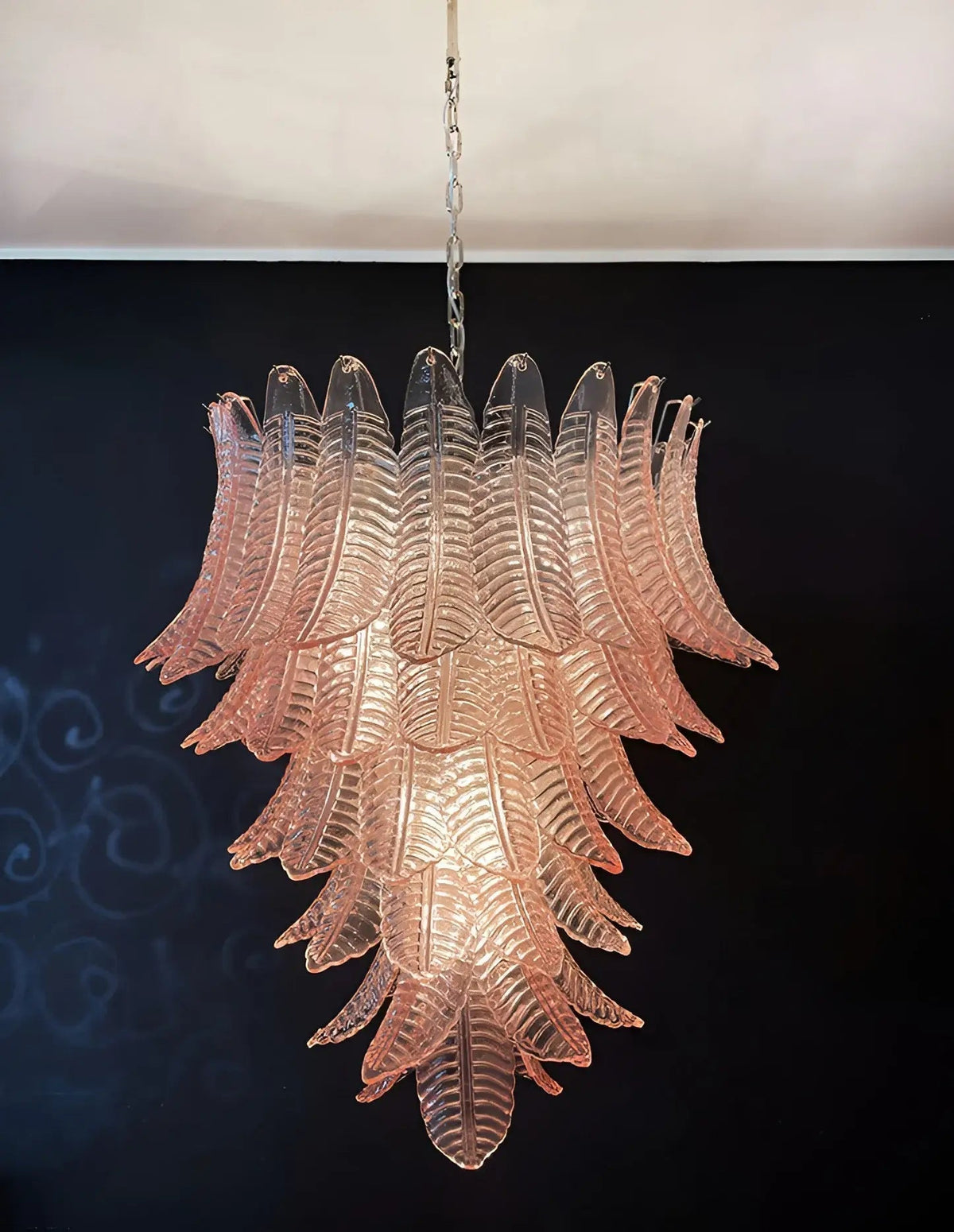 Wilaira Lustre en Verre Cascadant Romantique