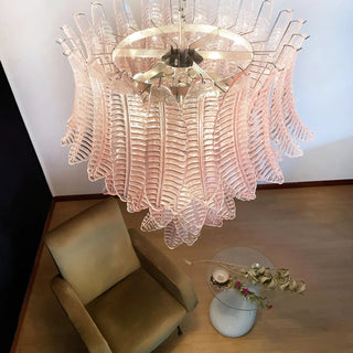 Aurora Lustre en Verre Cascadant Romantique