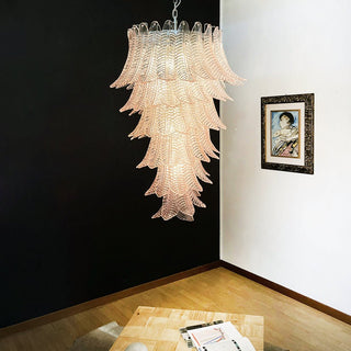 Aurora Lustre en Verre Cascadant Romantique