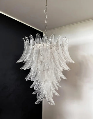 Aurora Lustre Transparent Verre Feuille Cascadant Élégant