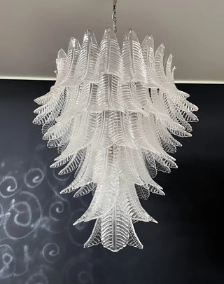 Aurora Lustre Transparent Verre Feuille Cascadant Élégant