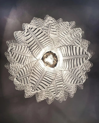 Aurora Lustre Transparent Verre Feuille Cascadant Élégant