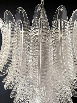 Aurora Lustre Transparent Verre Feuille Cascadant Élégant