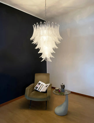 Aurora Lustre Transparent Verre Feuille Cascadant Élégant