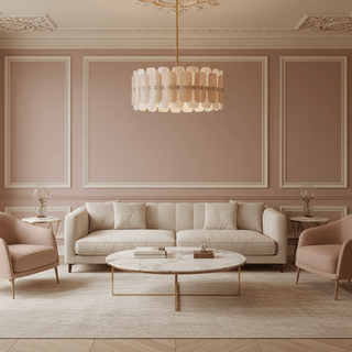 Rosalinne Petal Chandelier-Neutral Decor