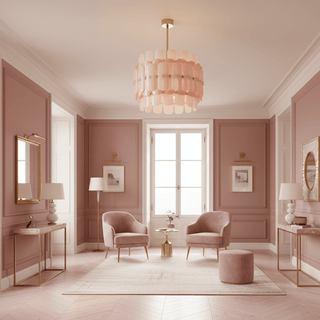 Rosalinne Petal Chandelier-Neutral Decor