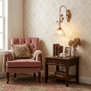 Rosamie Rose Wall Sconce-Neutral Decor