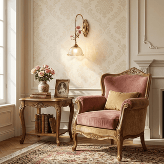 Rosamie Rose Wall Sconce-Neutral Decor
