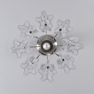 Aurora Lustre Rose Dégradé Murano Verre