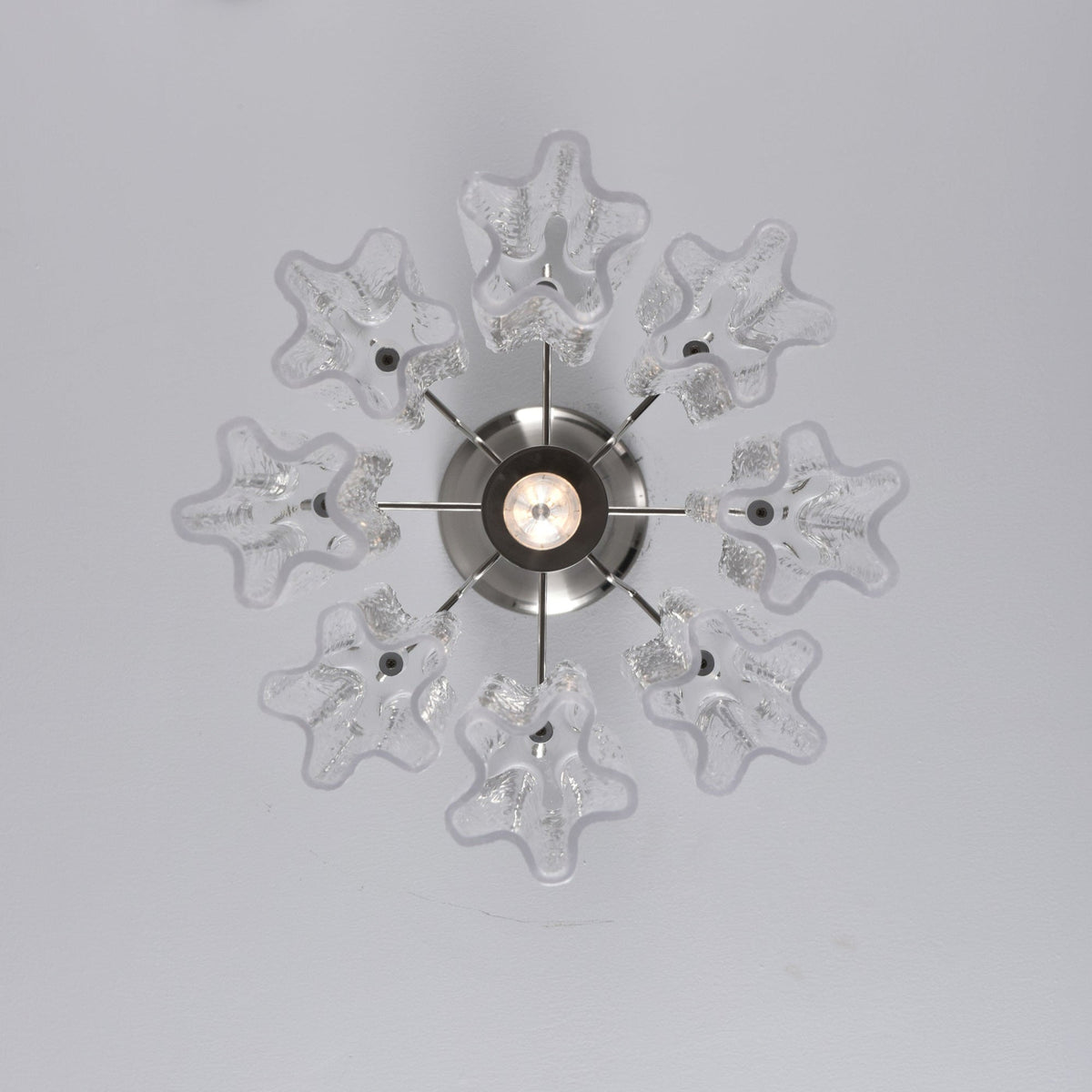 Peresa Lustre Rose Dégradé Murano Verre