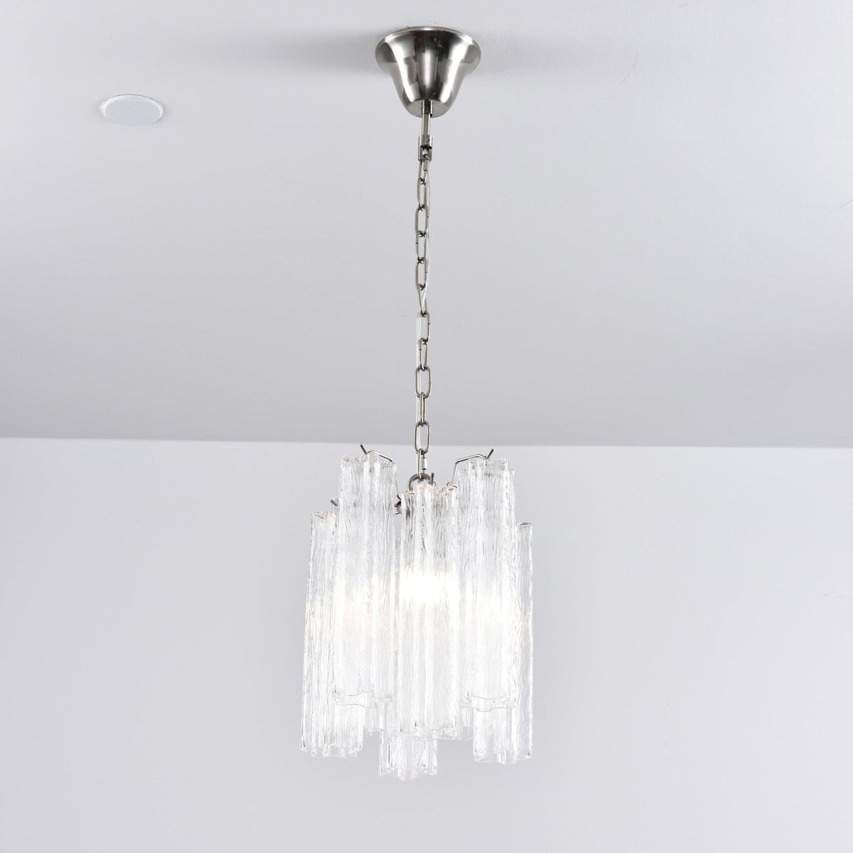 Peresa Lustre Rose Dégradé Murano Verre
