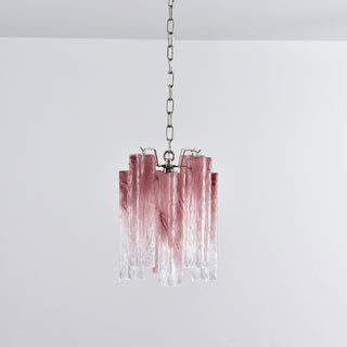 Aurora Lustre Rose Dégradé Murano Verre