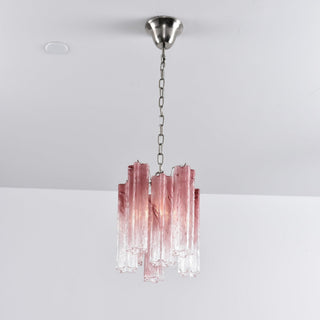 Aurora Lustre Rose Dégradé Murano Verre