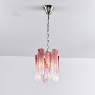 Aurora Lustre Rose Dégradé Murano Verre