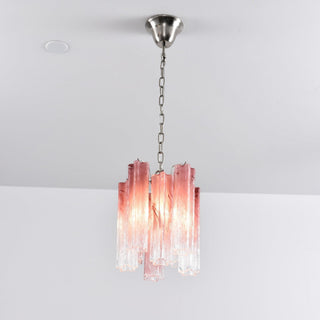 Aurora Lustre Rose Dégradé Murano Verre
