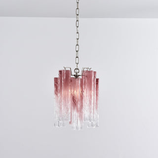 Aurora Lustre Rose Dégradé Murano Verre