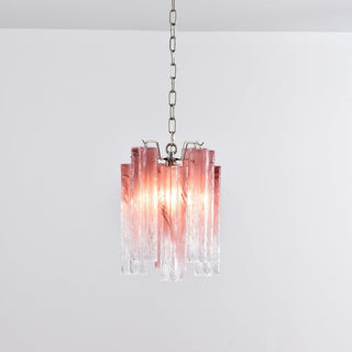 Aurora Lustre Rose Dégradé Murano Verre