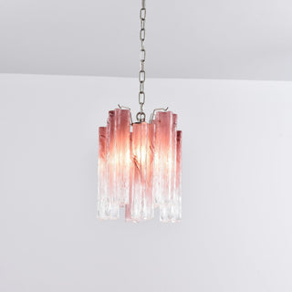 Aurora Lustre Rose Dégradé Murano Verre