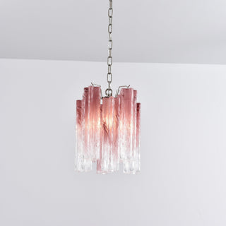 Aurora Lustre Rose Dégradé Murano Verre
