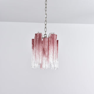 Aurora Lustre Rose Dégradé Murano Verre
