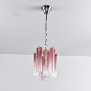 Aurora Lustre Rose Dégradé Murano Verre