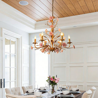 Rose Chandelier-Neutral Decor