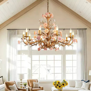 Rose Chandelier-Neutral Decor