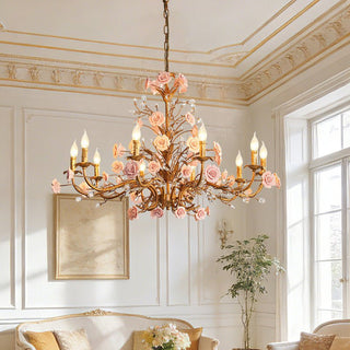 Rose Chandelier-Neutral Decor