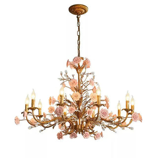 Rose Chandelier-Neutral Decor