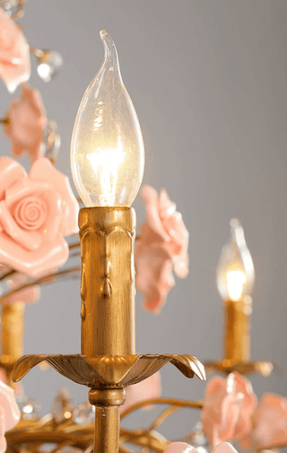 Rose Chandelier-Neutral Decor