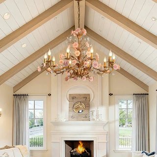 Rose Chandelier-Neutral Decor