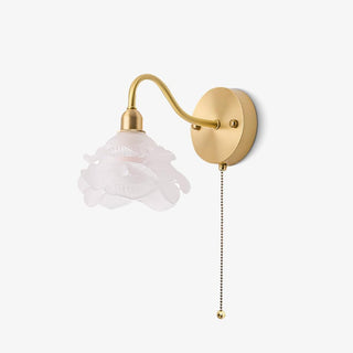 Cove Applique Murale Nordique en Laiton et Verre Rose