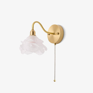 Cove Applique Murale Nordique en Laiton et Verre Rose
