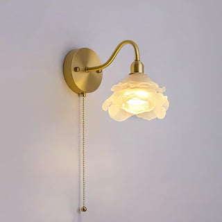 Cove Applique Murale Nordique en Laiton et Verre Rose