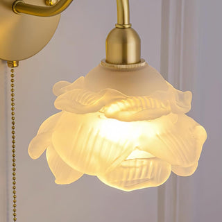 Cove Applique Murale Nordique en Laiton et Verre Rose