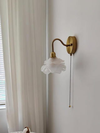 Cove Applique Murale Nordique en Laiton et Verre Rose
