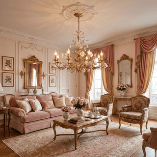 Rose Chandelier-Neutral Decor