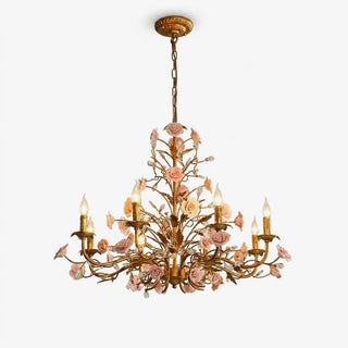 Rose Chandelier-Neutral Decor