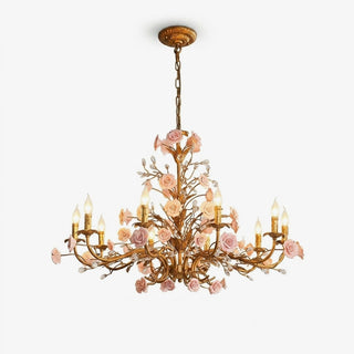 Rose Chandelier-Neutral Decor