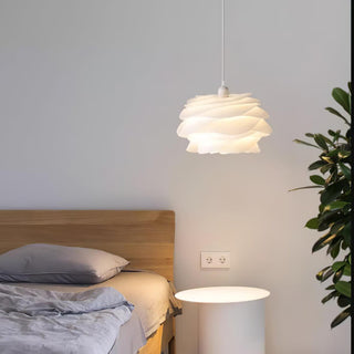 Solara Lampe suspendue en PVC motif rose floral superposé romantique